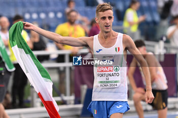 2024-06-08 - Francesco FORTUNATO Bronze Medal 20km Race Walk during European Athletics Championships 2024 at Olympic Stadium, on June 8, 2024 in Rome, Italy. - EUROPEAN ATHLETICS CHAMPIONSHIPS - INTERNATIONALS - ATHLETICS