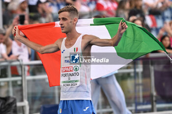 2024-06-08 - Francesco FORTUNATO Bronze Medal 20km Race Walk during European Athletics Championships 2024 at Olympic Stadium, on June 8, 2024 in Rome, Italy. - EUROPEAN ATHLETICS CHAMPIONSHIPS - INTERNATIONALS - ATHLETICS