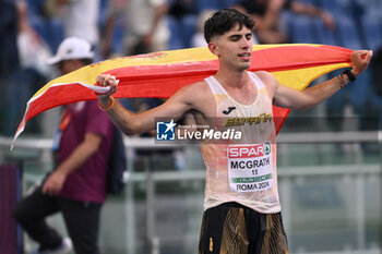 2024-06-08 - Paul MCGRATH Silver Medal 20km Race Walk during European Athletics Championships 2024 at Olympic Stadium, on June 8, 2024 in Rome, Italy. - EUROPEAN ATHLETICS CHAMPIONSHIPS - INTERNATIONALS - ATHLETICS