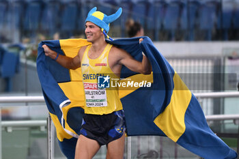 2024-06-08 - Perseus KARLSTROM Gold Medal 20km Race Walk during European Athletics Championships 2024 at Olympic Stadium, on June 8, 2024 in Rome, Italy. - EUROPEAN ATHLETICS CHAMPIONSHIPS - INTERNATIONALS - ATHLETICS