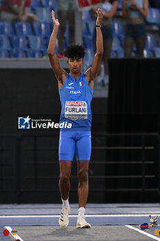 2024-06-08 - Mattia FURLANI Silver Medal Long Jump Men during European Athletics Championships 2024 at Olympic Stadium, on June 8, 2024 in Rome, Italy. - EUROPEAN ATHLETICS CHAMPIONSHIPS - INTERNATIONALS - ATHLETICS