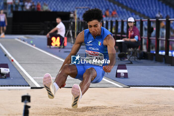 2024-06-08 - Mattia FURLANI Silver Medal Long Jump Men during European Athletics Championships 2024 at Olympic Stadium, on June 8, 2024 in Rome, Italy. - EUROPEAN ATHLETICS CHAMPIONSHIPS - INTERNATIONALS - ATHLETICS