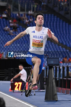 2024-06-08 - Miltiadis TENTOGLOU Gold Medal Long Jump Men during European Athletics Championships 2024 at Olympic Stadium, on June 8, 2024 in Rome, Italy. - EUROPEAN ATHLETICS CHAMPIONSHIPS - INTERNATIONALS - ATHLETICS