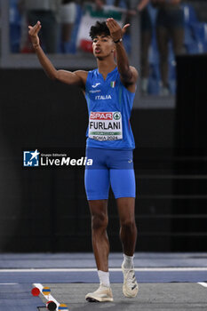 2024-06-08 - Mattia FURLANI Silver Medal Long Jump Men during European Athletics Championships 2024 at Olympic Stadium, on June 8, 2024 in Rome, Italy. - EUROPEAN ATHLETICS CHAMPIONSHIPS - INTERNATIONALS - ATHLETICS