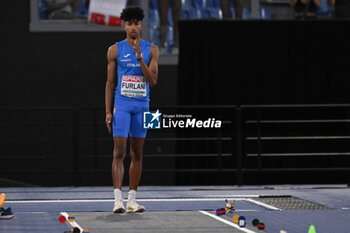 2024-06-08 - Mattia FURLANI Silver Medal Long Jump Men during European Athletics Championships 2024 at Olympic Stadium, on June 8, 2024 in Rome, Italy. - EUROPEAN ATHLETICS CHAMPIONSHIPS - INTERNATIONALS - ATHLETICS