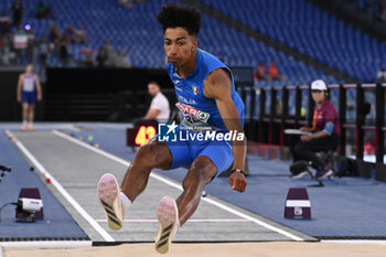 2024-06-08 - Mattia FURLANI Silver Medal Long Jump Men during European Athletics Championships 2024 at Olympic Stadium, on June 8, 2024 in Rome, Italy. - EUROPEAN ATHLETICS CHAMPIONSHIPS - INTERNATIONALS - ATHLETICS