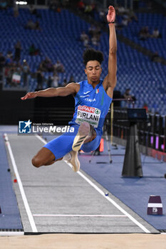 2024-06-08 - Mattia FURLANI Silver Medal Long Jump Men during European Athletics Championships 2024 at Olympic Stadium, on June 8, 2024 in Rome, Italy. - EUROPEAN ATHLETICS CHAMPIONSHIPS - INTERNATIONALS - ATHLETICS