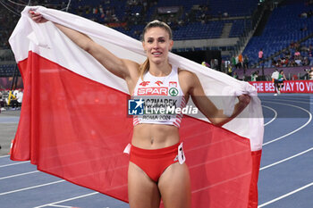 2024-06-10 - Natalia KACZMAREK Gold Medal 400m Women during European Athletics Championships 2024 at Olympic Stadium, on June 10, 2024 in Rome, Italy. - EUROPEAN ATHLETICS CHAMPIONSHIPS - INTERNATIONALS - ATHLETICS