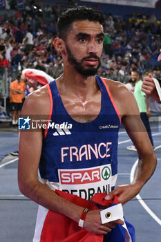 2024-06-10 - Djilali BEDRANI Silver Medal 3000m Steeplechase Men during European Athletics Championships 2024 at Olympic Stadium, on June 10, 2024 in Rome, Italy. - EUROPEAN ATHLETICS CHAMPIONSHIPS - INTERNATIONALS - ATHLETICS