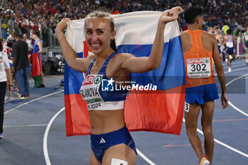 2024-06-12 - Gabriela GAJANOVA Silver Medal 800m Women during European Athletics Championships 2024 at Olympic Stadium, on June 12, 2024 in Rome, Italy. - EUROPEAN ATHLETICS CHAMPIONSHIPS - INTERNATIONALS - ATHLETICS