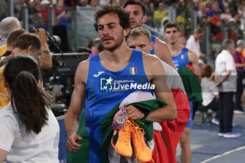 2024-06-12 - Edoardo SCOTTI Italy Silver Medal 4 x 400m Relay Men during European Athletics Championships 2024 at Olympic Stadium, on June 12, 2024 in Rome, Italy. - EUROPEAN ATHLETICS CHAMPIONSHIPS - INTERNATIONALS - ATHLETICS