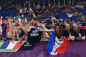 2024-06-12 - France Supporter during European Athletics Championships 2024 at Olympic Stadium, on June 12, 2024 in Rome, Italy. - EUROPEAN ATHLETICS CHAMPIONSHIPS - INTERNATIONALS - ATHLETICS