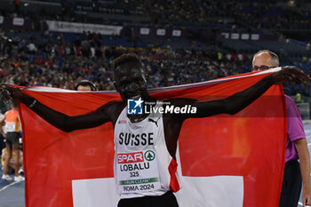 2024-06-12 - Dominic Lokinyomo LOBALU Gold Medal 10000m Men A-race during European Athletics Championships 2024 at Olympic Stadium, on June 12, 2024 in Rome, Italy. - EUROPEAN ATHLETICS CHAMPIONSHIPS - INTERNATIONALS - ATHLETICS