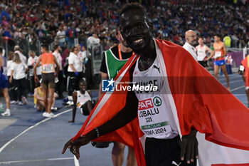 2024-06-12 - Dominic Lokinyomo LOBALU Gold Medal 10000m Men A-race during European Athletics Championships 2024 at Olympic Stadium, on June 12, 2024 in Rome, Italy. - EUROPEAN ATHLETICS CHAMPIONSHIPS - INTERNATIONALS - ATHLETICS