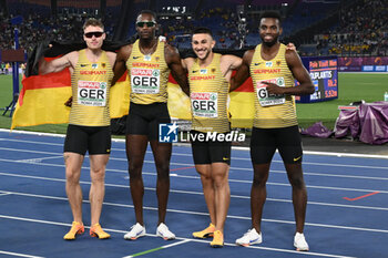 2024-06-12 - GERMANY Bronze Medal 4 x 100m Relay Men during European Athletics Championships 2024 at Olympic Stadium, on June 12, 2024 in Rome, Italy. - EUROPEAN ATHLETICS CHAMPIONSHIPS - INTERNATIONALS - ATHLETICS