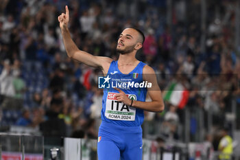 2024-06-12 - Lorenzo PATTA Gold Medal 4 x 100m Relay Men during European Athletics Championships 2024 at Olympic Stadium, on June 12, 2024 in Rome, Italy. - EUROPEAN ATHLETICS CHAMPIONSHIPS - INTERNATIONALS - ATHLETICS