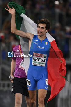 2024-06-12 - Pietro ARESE Bronze Medal 1500m Men during European Athletics Championships 2024 at Olympic Stadium, on June 12, 2024 in Rome, Italy. - EUROPEAN ATHLETICS CHAMPIONSHIPS - INTERNATIONALS - ATHLETICS