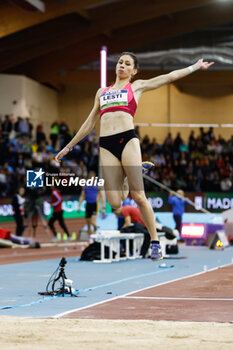 23/02/2024 - DIANA LESTI (HUN) competes the Long Jump Women Final during the World Athletics Indoor Tour Gold Madrid 24 on February 23, 2024 at Polideportivo Gallur in Madrid, Spain - ATHLETICS - WORLD INDOOR TOUR GOLD - MADRID 2024 - INTERNAZIONALI - ATLETICA