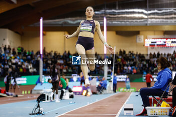 23/02/2024 - MILICA GARDASEVIC (SRB) competes the Long Jump Women Final during the World Athletics Indoor Tour Gold Madrid 24 on February 23, 2024 at Polideportivo Gallur in Madrid, Spain - ATHLETICS - WORLD INDOOR TOUR GOLD - MADRID 2024 - INTERNAZIONALI - ATLETICA