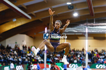 2024-02-23 - TESSY EBOSELE (ESP) competes the Long Jump Women Final during the World Athletics Indoor Tour Gold Madrid 24 on February 23, 2024 at Polideportivo Gallur in Madrid, Spain - ATHLETICS - WORLD INDOOR TOUR GOLD - MADRID 2024 - INTERNATIONALS - ATHLETICS