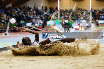 23/02/2024 - FATIMA DIAME DIAME (ESP) competes the Long Jump Women Final during the World Athletics Indoor Tour Gold Madrid 24 on February 23, 2024 at Polideportivo Gallur in Madrid, Spain - ATHLETICS - WORLD INDOOR TOUR GOLD - MADRID 2024 - INTERNAZIONALI - ATLETICA