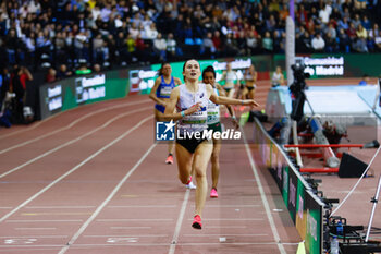 2024-02-23 - LUDOVICA CAVALLI (ITA) competes the 1500m Women Final during the World Athletics Indoor Tour Gold Madrid 24 on February 23, 2024 at Polideportivo Gallur in Madrid, Spain - ATHLETICS - WORLD INDOOR TOUR GOLD - MADRID 2024 - INTERNATIONALS - ATHLETICS