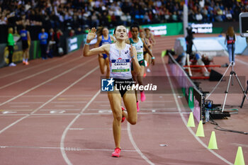 23/02/2024 - LUDOVICA CAVALLI (ITA) competes the 1500m Women Final during the World Athletics Indoor Tour Gold Madrid 24 on February 23, 2024 at Polideportivo Gallur in Madrid, Spain - ATHLETICS - WORLD INDOOR TOUR GOLD - MADRID 2024 - INTERNAZIONALI - ATLETICA