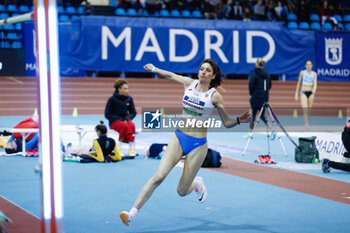 2024-02-23 - SALETA FERNANDEZ LOPEZ (ESP) competes the High Jump during the World Athletics Indoor Tour Gold Madrid 24 on February 23, 2024 at Polideportivo Gallur in Madrid, Spain - ATHLETICS - WORLD INDOOR TOUR GOLD - MADRID 2024 - INTERNATIONALS - ATHLETICS