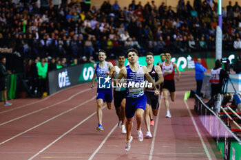 2024-02-23 - Catalin Tecuceanu (ITA) competes the 800m Men FINAL A during the World Athletics Indoor Tour Gold Madrid 24 on February 23, 2024 at Polideportivo Gallur in Madrid, Spain - ATHLETICS - WORLD INDOOR TOUR GOLD - MADRID 2024 - INTERNATIONALS - ATHLETICS