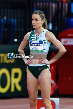2024-02-23 - LOREA IBARZABAL PADORNO (ESP) looks on the 800m Women during the World Athletics Indoor Tour Gold Madrid 24 on February 23, 2024 at Polideportivo Gallur in Madrid, Spain - ATHLETICS - WORLD INDOOR TOUR GOLD - MADRID 2024 - INTERNATIONALS - ATHLETICS