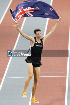 03/03/2024 - Hamish Kerr (NZL) Gold medal, High Jump Men during the 2024 World Athletics Indoor Championships on 3 March 2024 at Commonwealth Arena in Glasgow, Scotland - ATHLETICS - WORLD ATHLETICS INDOOR CHAMPIONSHIPS 2024 - INTERNAZIONALI - ATLETICA