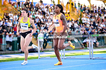 19/05/2024 - JAM - Anderson Britany Venecia - 100m Hurdles Woman winner of meeting and ITA Veronica Besana - MEETING INTERNAZIONALE CITTà DI LUCCA - INTERNAZIONALI - ATLETICA