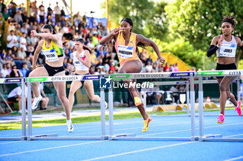 19/05/2024 - JAM - Anderson Britany Venecia - 100m Hurdles Woman winner of meeting and ITA Veronica Besana - MEETING INTERNAZIONALE CITTà DI LUCCA - INTERNAZIONALI - ATLETICA