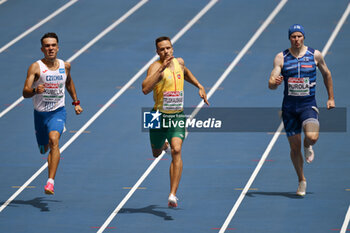 2024-06-09 - Gediminas TRUSKAUSKAS of Lithuania during the men's 200m batteries at the 2024 European Athletics Championships at the Olympic Stadium in Rome, June 9, 2024 - EUROPEAN ATHLETICS CHAMPIONSHIPS - INTERNATIONALS - ATHLETICS
