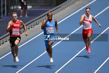 2024-06-09 - Diego Aldo Pettorossi of Italy during the men's 200m batteries at the 2024 European Athletics Championships at the Olympic Stadium in Rome, June 9, 2024 - EUROPEAN ATHLETICS CHAMPIONSHIPS - INTERNATIONALS - ATHLETICS