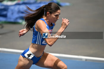 2024-06-09 - Dimitra Gnafaki of Greece during the women's 400m hurdles batteries at the 2024 European Athletics Championships at the Olympic Stadium in Rome, June 9, 2024 - EUROPEAN ATHLETICS CHAMPIONSHIPS - INTERNATIONALS - ATHLETICS