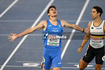 2024-06-09 - Luca Sito of Italy in action in the semifinals of the men's 400 meters during the European Athletics Championship 2024 at Olimpico Stadium in Rome, Italy, 9 June 2024 - EUROPEAN ATHLETICS CHAMPIONSHIPS - INTERNATIONALS - ATHLETICS