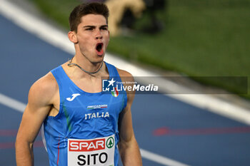 2024-06-09 - Luca Sito of Italy in action in the semifinals of the men's 400 meters during the European Athletics Championship 2024 at Olimpico Stadium in Rome, Italy, 9 June 2024 - EUROPEAN ATHLETICS CHAMPIONSHIPS - INTERNATIONALS - ATHLETICS