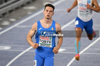 2024-06-09 - Filippo Tortu of Italy in action during the European Athletics Championships 2024 at the Olympic Stadium in Rome, Italy June 9, 2024 - EUROPEAN ATHLETICS CHAMPIONSHIPS - INTERNATIONALS - ATHLETICS