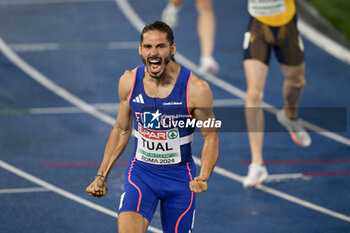 2024-06-09 - Gabriel Tual of France wins the final of the men's 800 meters at the European Athletics Championships Rome 2024 at Olimpico Stadium in Rome, Italy, 9 June 2024 - EUROPEAN ATHLETICS CHAMPIONSHIPS - INTERNATIONALS - ATHLETICS