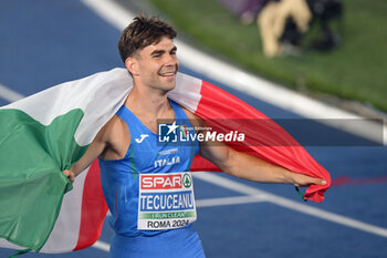 2024-06-09 - Catalin Tecuceanu of Italy wins bronze medal in the men's 800 meters at the European Athletics Championships Rome 2024 at Olimpico Stadium in Rome, Italy, 9 June 2024 - EUROPEAN ATHLETICS CHAMPIONSHIPS - INTERNATIONALS - ATHLETICS
