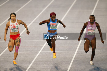 2024-06-09 - Zaynab Dosso of Italy, Dina ASHER-SMITH of Great Britain and Ewa SWOBODA della Polonia in action during the European Athletics Championships 2024 at the Olympic Stadium in Rome, Italy June 9, 2024 - EUROPEAN ATHLETICS CHAMPIONSHIPS - INTERNATIONALS - ATHLETICS