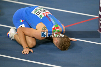 11/06/2024 - Alessandro Sibilio of Italy wins the silver medal in the men's 400-meter hurdles at the European Athletics Championships Rome 2024 at the Olympic Stadium in Rome, June 11, 2024. - EUROPEAN ATHLETICS CHAMPIONSHIPS - INTERNAZIONALI - ATLETICA