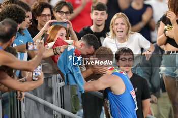 11/06/2024 - Alessandro Sibilio of Italy wins the silver medal in the men's 400-meter hurdles at the European Athletics Championships Rome 2024 at the Olympic Stadium in Rome, June 11, 2024. - EUROPEAN ATHLETICS CHAMPIONSHIPS - INTERNAZIONALI - ATLETICA