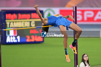 11/06/2024 - Gianmarco Tamberi of Italy wins the gold medal in the men's high jump at the European Athletics Championships Rome 2024 at the Olympic Stadium in Rome, June 11, 2024. - EUROPEAN ATHLETICS CHAMPIONSHIPS - INTERNAZIONALI - ATLETICA