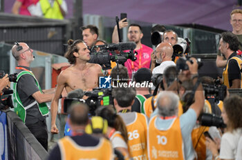 11/06/2024 - Gianmarco Tamberi of Italy wins the gold medal in the men's high jump at the European Athletics Championships Rome 2024 at the Olympic Stadium in Rome, June 11, 2024. - EUROPEAN ATHLETICS CHAMPIONSHIPS - INTERNAZIONALI - ATLETICA