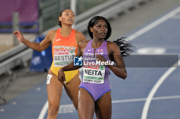 11/06/2024 - Daryll NEITA of Great Britain wins the silver medal in the women's 200 meters at the European Athletics Championships Rome 2024 at the Olympic Stadium in Rome, June 11, 2024. - EUROPEAN ATHLETICS CHAMPIONSHIPS - INTERNAZIONALI - ATLETICA