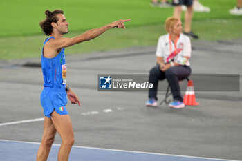 11/06/2024 - Gianmarco Tamberi of Italy wins the gold medal in the men's high jump at the European Athletics Championships Rome 2024 at the Olympic Stadium in Rome, June 11, 2024. - EUROPEAN ATHLETICS CHAMPIONSHIPS - INTERNAZIONALI - ATLETICA