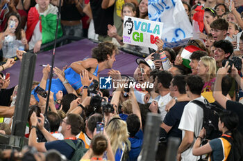 11/06/2024 - Gianmarco Tamberi of Italy wins the gold medal in the men's high jump at the European Athletics Championships Rome 2024 at the Olympic Stadium in Rome, June 11, 2024. - EUROPEAN ATHLETICS CHAMPIONSHIPS - INTERNAZIONALI - ATLETICA