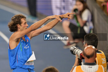 11/06/2024 - Gianmarco Tamberi of Italy wins the gold medal in the men's high jump at the European Athletics Championships Rome 2024 at the Olympic Stadium in Rome, June 11, 2024. - EUROPEAN ATHLETICS CHAMPIONSHIPS - INTERNAZIONALI - ATLETICA